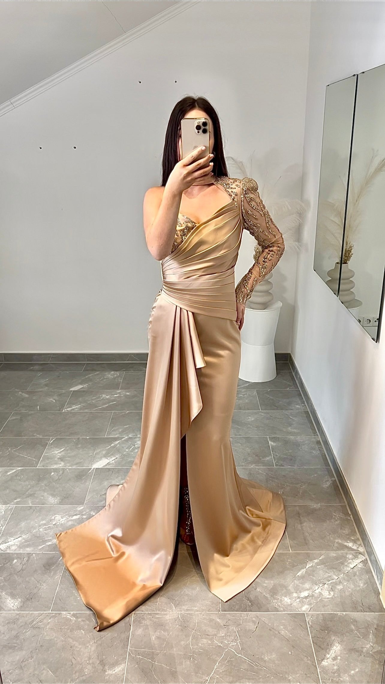Zümra Dress Beige